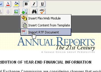 FlexWeb Import of Rich Text File