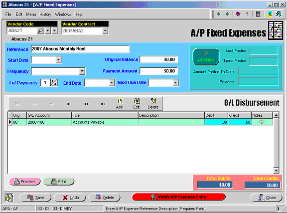 fixed expenses
