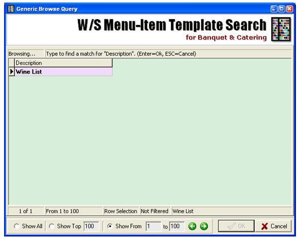 banquet templates